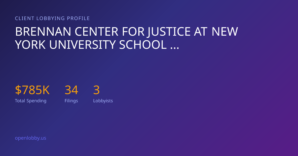 Brennan Center for Justice at New York University School of Law ...