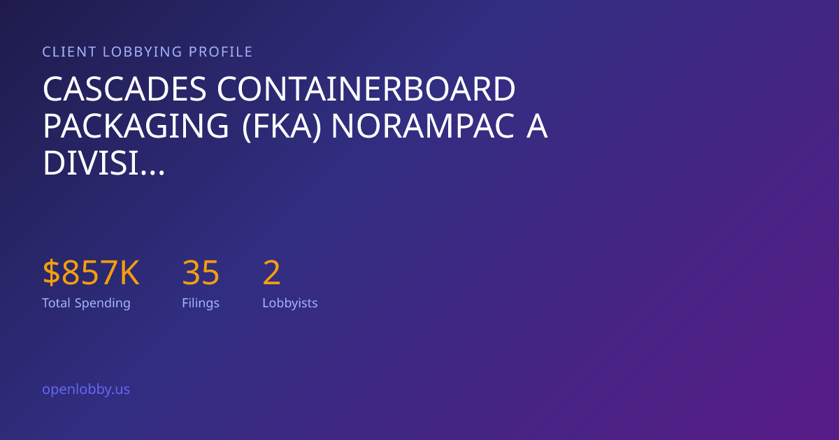 Cascades Containerboard Packaging (FKA) Norampac a Division of Cascades ...