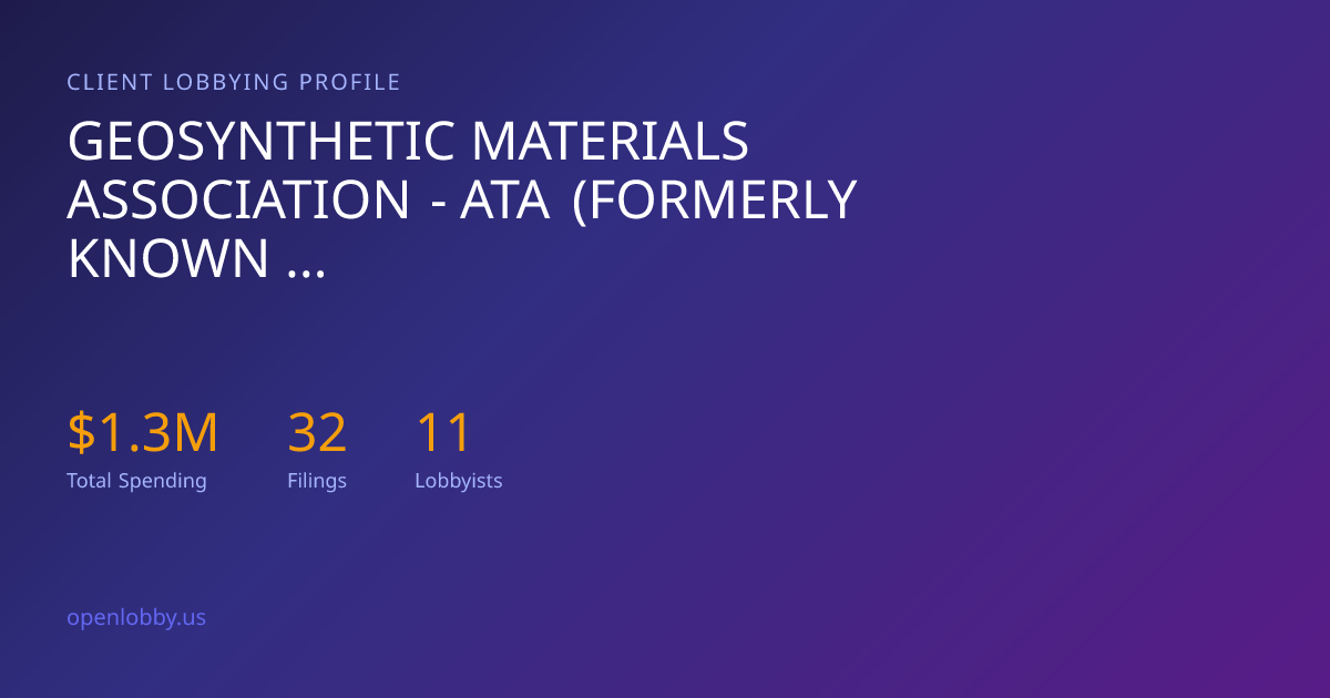 Geosynthetic Materials Association - Ata (Formerly Known as Gma - Ifai ...