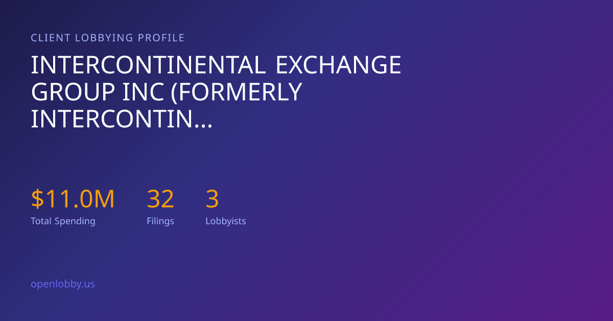 Intercontinental Exchange Group INC (Formerly Intercontinental Exchange ...
