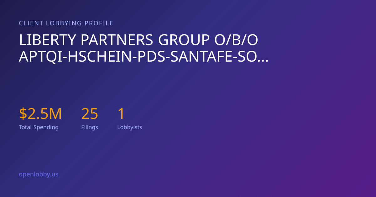 Liberty Partners Group O/b/o Aptqi-hschein-pds-santafe-sound-rccs-afhc ...