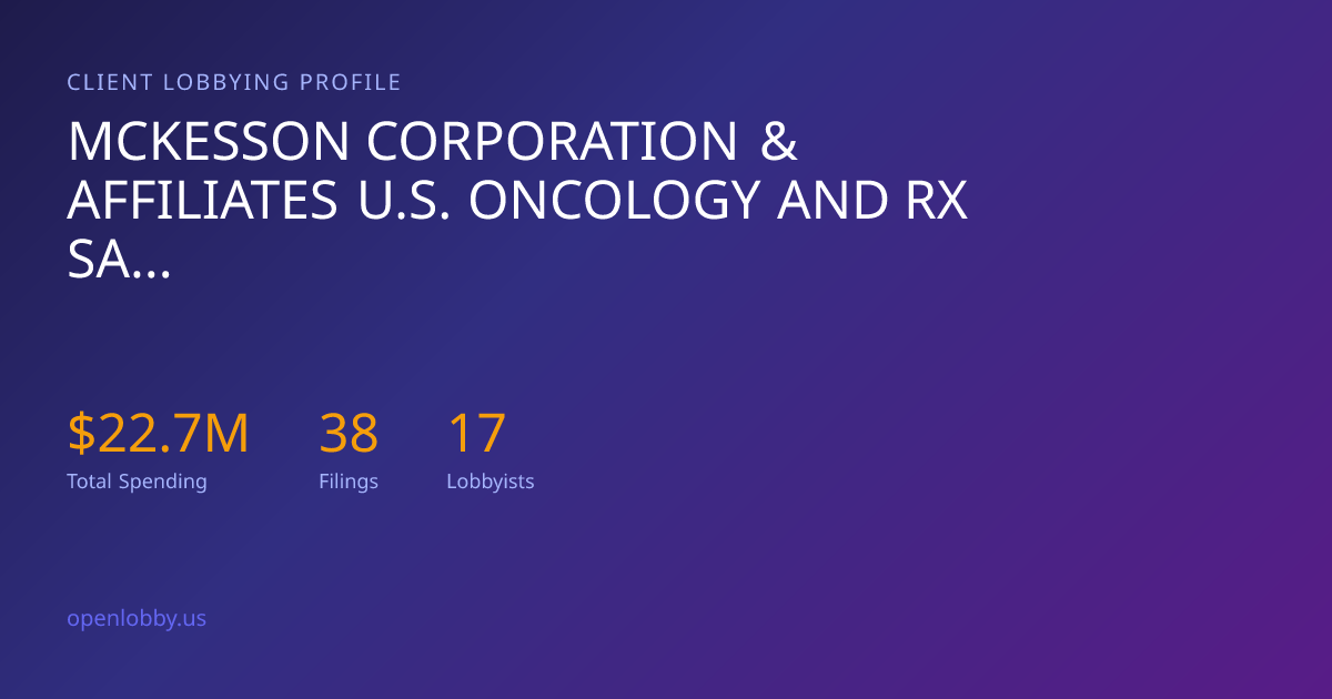 Mckesson Corporation & Affiliates U.S. Oncology and Rx Savings ...