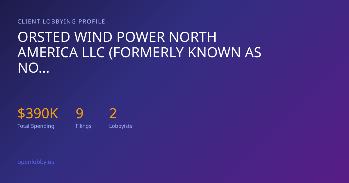Orsted Wind Power North America LLC (Formerly Known as North East ...