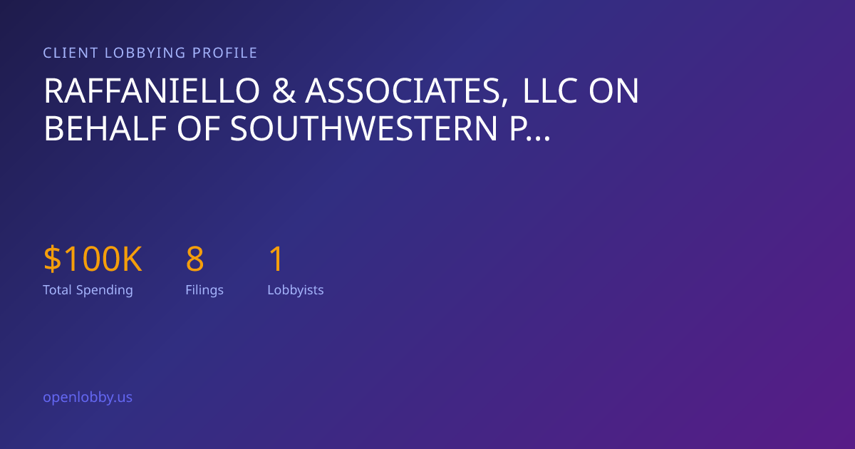 Raffaniello & Associates, LLC on Behalf of Southwestern Power Group ...